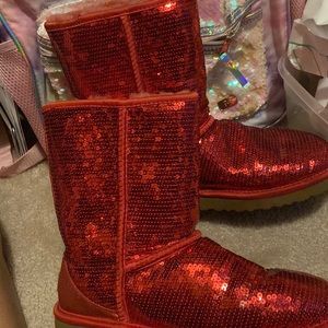 Classic Red Classic Sequin Boot ugg